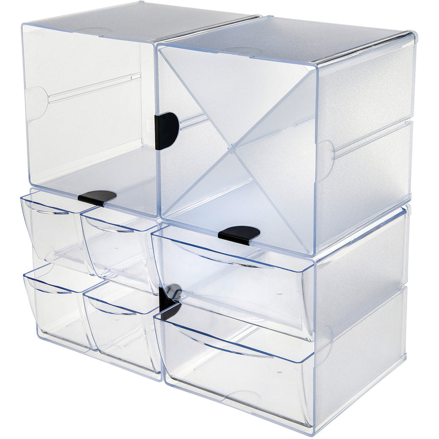 CUBE, 4-DRAWER          *CLEAR