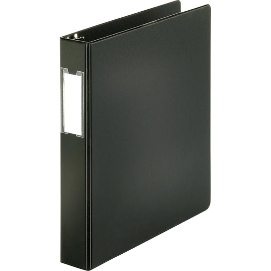 Business Source Basic Round Ring Binder w/Label Holder