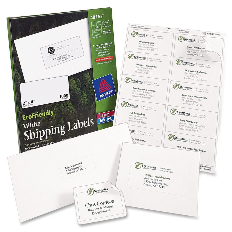 Avery&reg; EcoFriendly Mailing Label - 48864