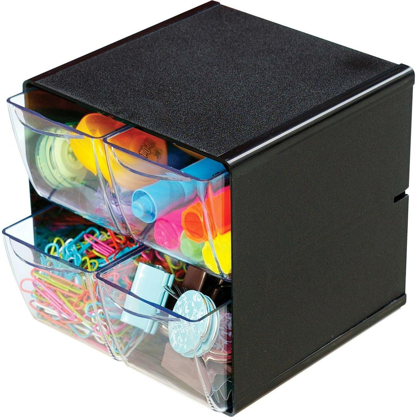 Deflecto Stackable Cube Organizer