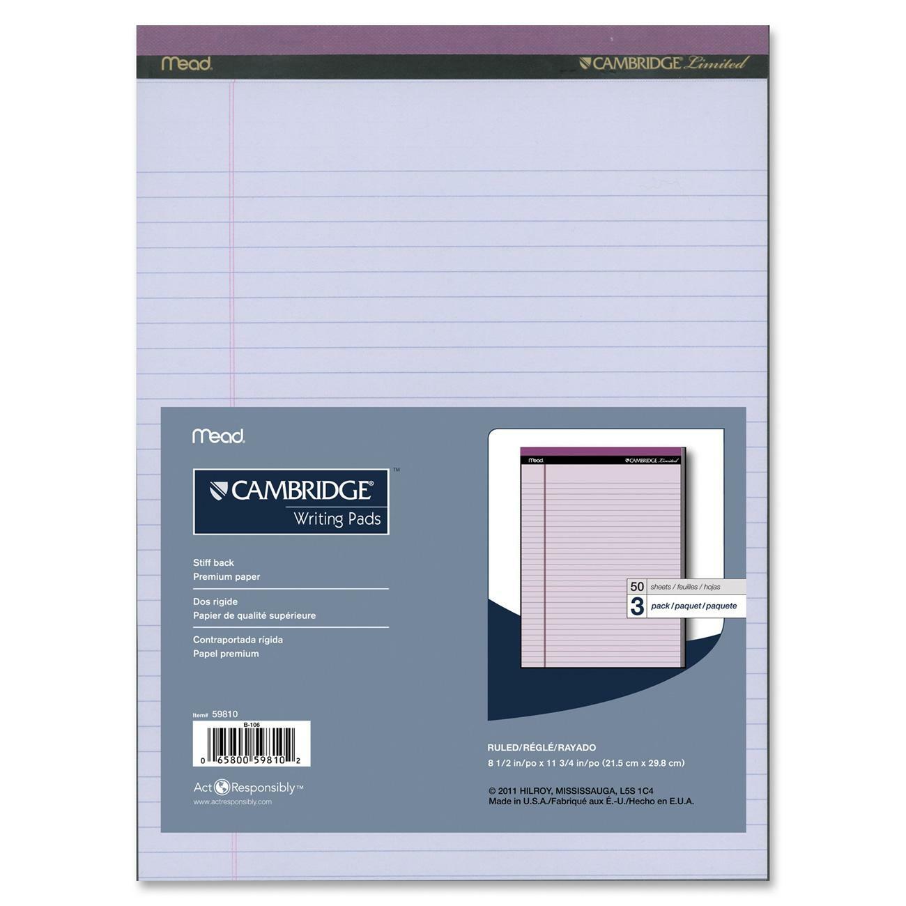 Hilroy Cambridge Colored Pad