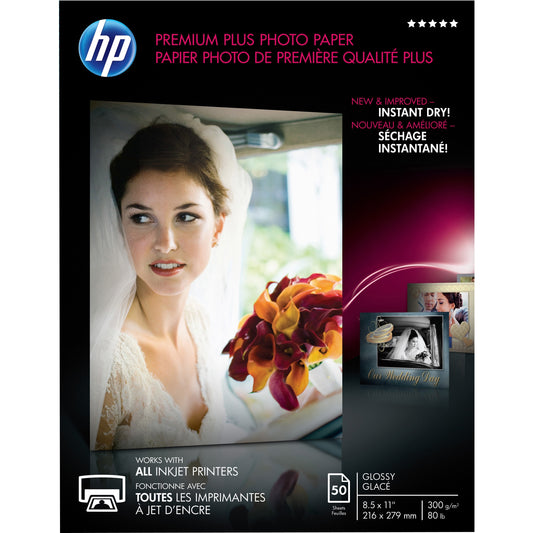 HP Premier Plus Inkjet Photo Paper - White