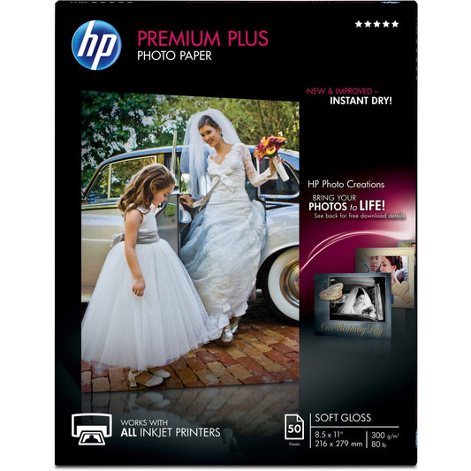 HP Premier Plus Inkjet Photo Paper - White