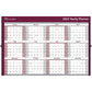 Blueline Brownline Laminated Yearly Wall Calendar - C177468