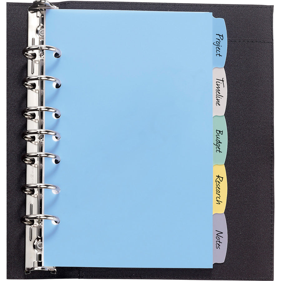 WRITE-ON DIVIDER 5.5x8.5 5-TAB