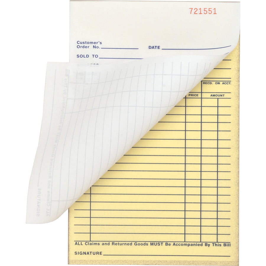 Business Source All-purpose Carbonless Forms Book - 39552