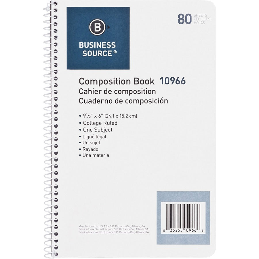 Business Source College Ruled Composition Books - 10966