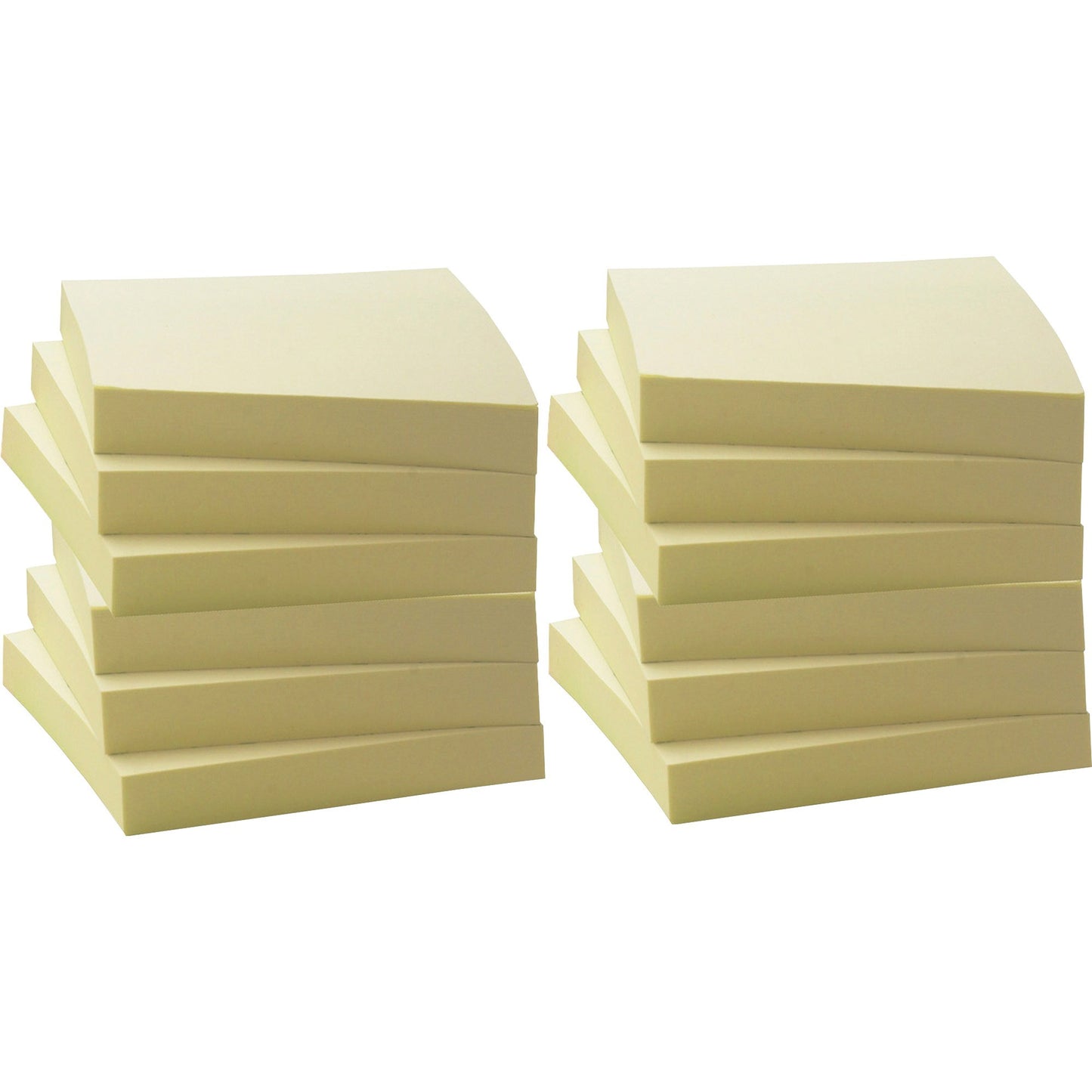 Business Source Yellow Adhesive Notes
