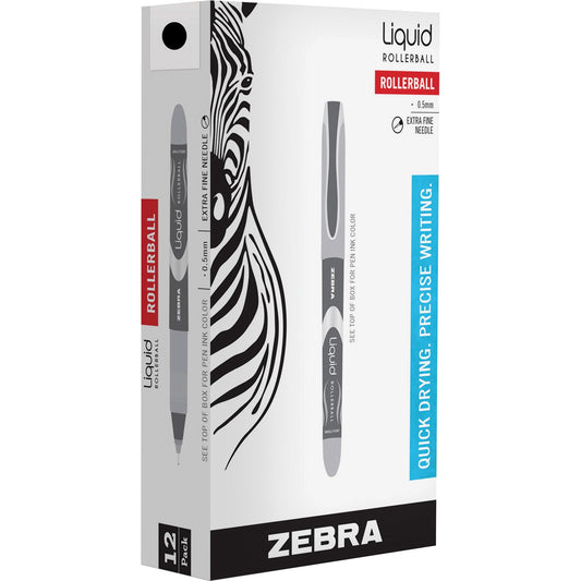 Zebra Pen Liquid Rollerball Needle point Pen