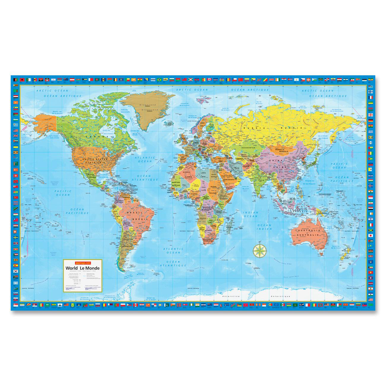 CCC Super Large Wall Map