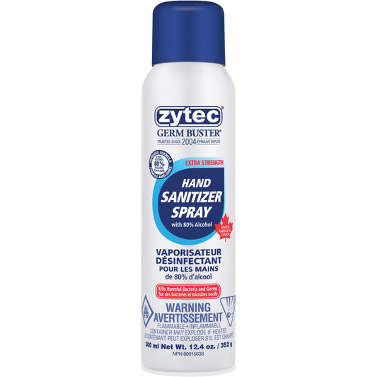 Zytec Germ Buster Sanitizing Spray - 500 mL - Hand - Quick Drying, Drip-free, Residue-free - 1 Each