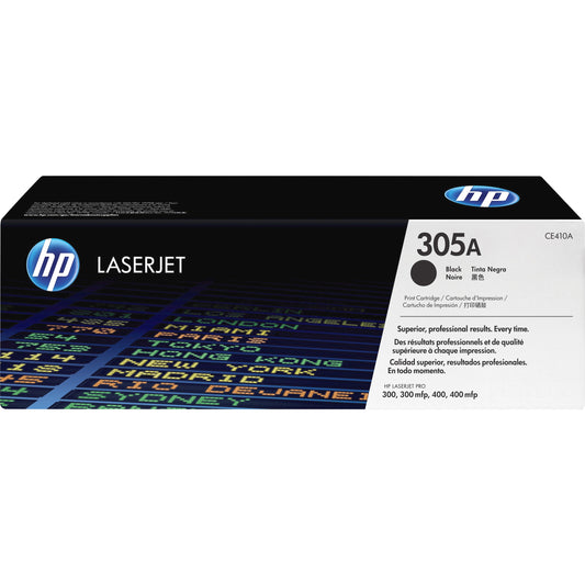 HP 305A (CE410A) Original Toner Cartridge - Single Pack - Black