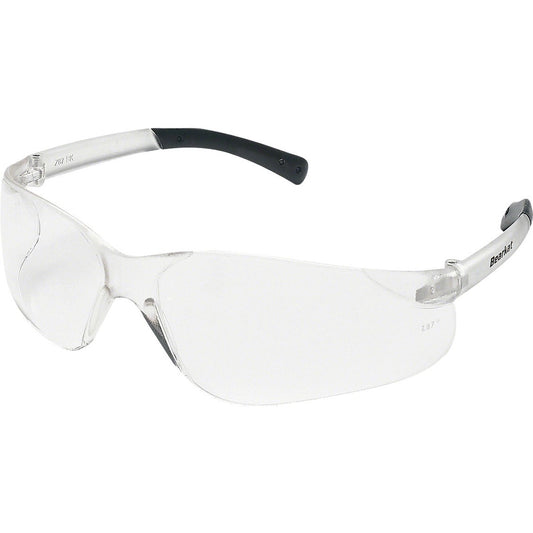 Crews BearKat BK1 Series Safety Glasses With Clear Lens Soft Non-Slip Temple Material