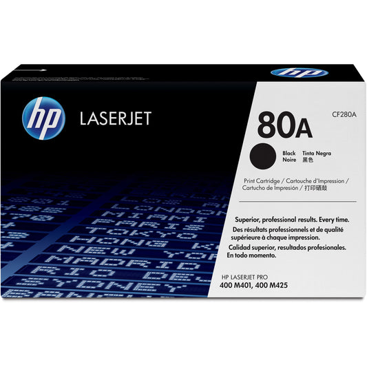 HP 80A (CF280A) Original Toner Cartridge - Single Pack - Black