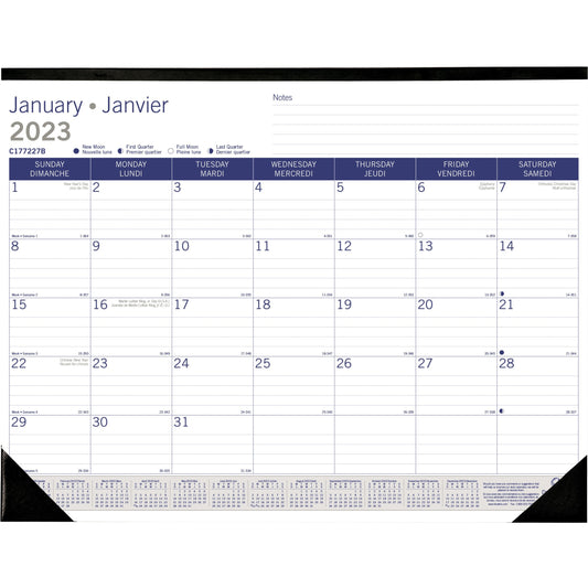 Blueline Blueline Monthly Desk Pad Calendar