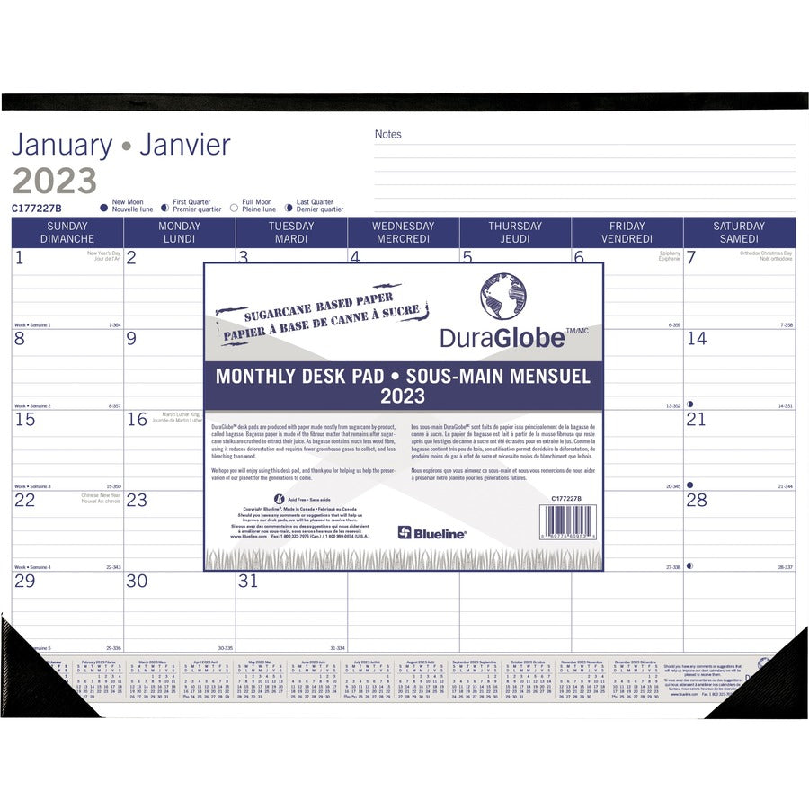 Blueline Blueline Monthly Desk Pad Calendar - C177227B