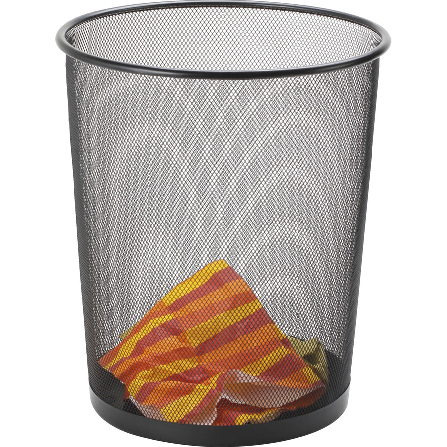 WASTE BIN,MESH,RD,BLK