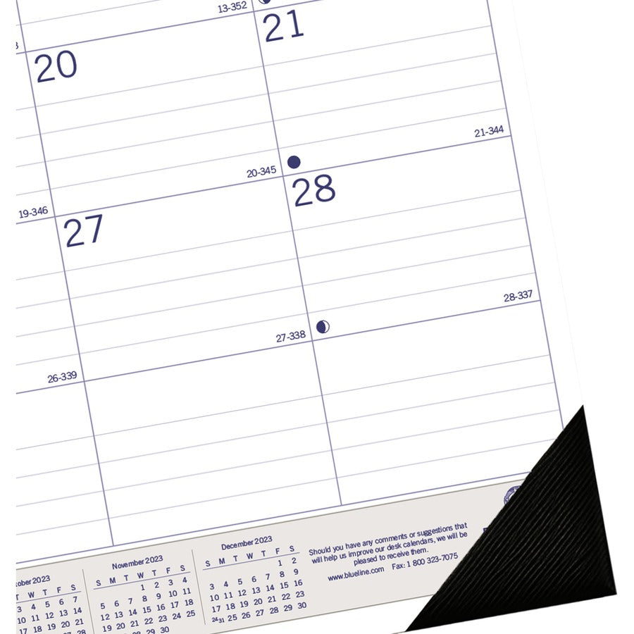 Blueline Blueline DuraGlobe Monthly Desk Pad Calendar - C177227