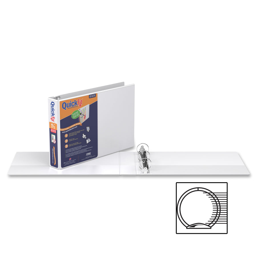 QuickFit QuickFit Round Ring Deluxe Letter Spreadsheet Binder - 97120