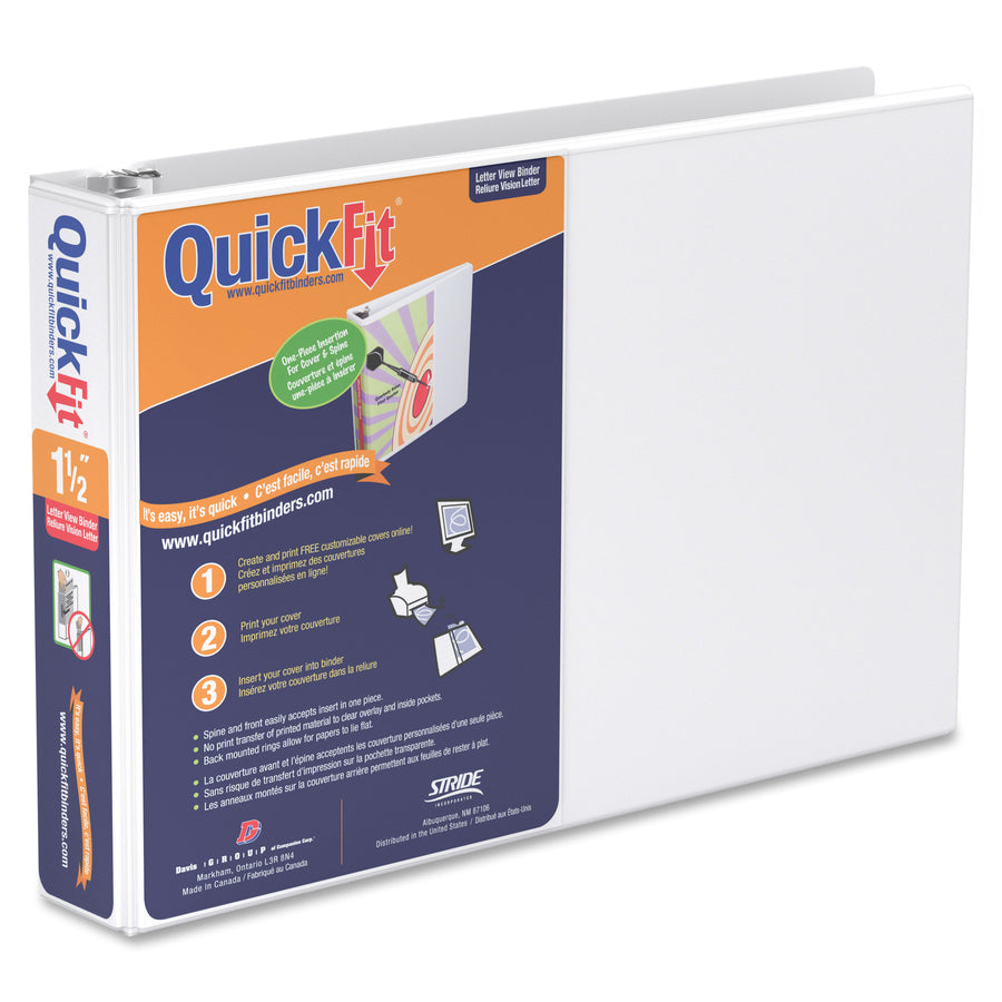 QuickFit QuickFit Round Ring Deluxe Letter Spreadsheet Binder - 97120