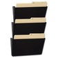 WALL PCKT UNBREAK LTR BLK*3/PK