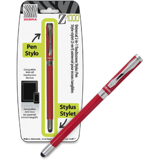 Zebra Pen Z-1000 Ballpoint/Stylus Combo Pen - 33231