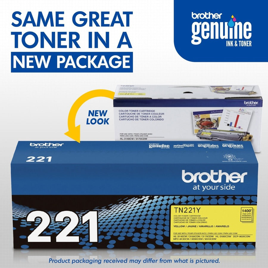 Brother TN221Y Original Toner Cartridge - TN221Y