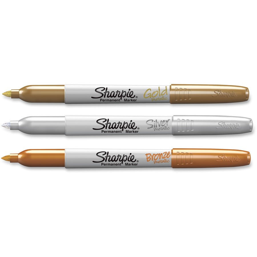 MARKR SHARPIE MTL FN AST*3/PK