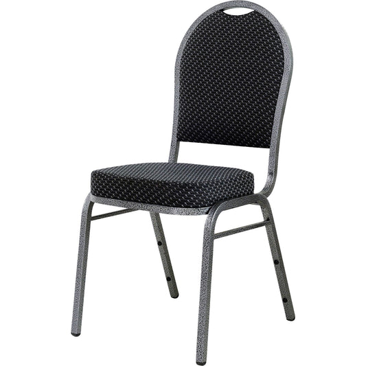Lorell Upholstered Textured Fabric Stacking Chairs