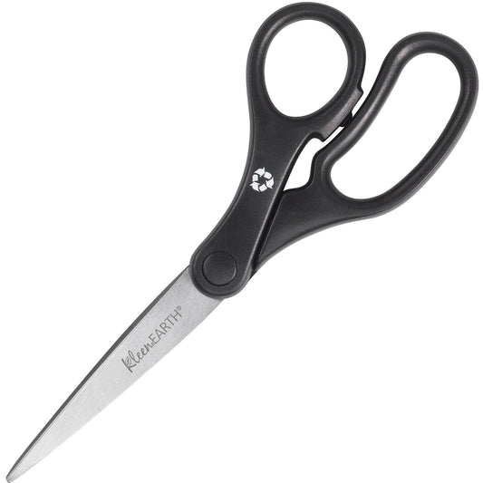 Westcott KleenEarth 7" Straight Basic Black Handle Scissors