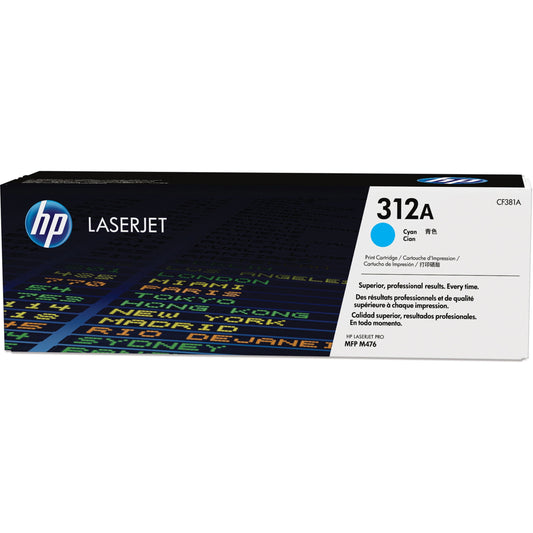 HP 312A (CF381A) Original Toner Cartridge - Single Pack - Cyan