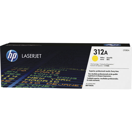 HP 312A (CF382A) Original Toner Cartridge - Single Pack - Yellow