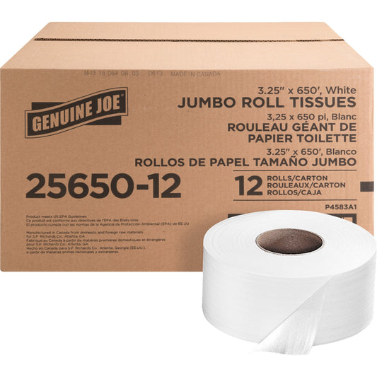 Genuine Joe 2-ply Jumbo Roll Dispenser Bath Tissue
