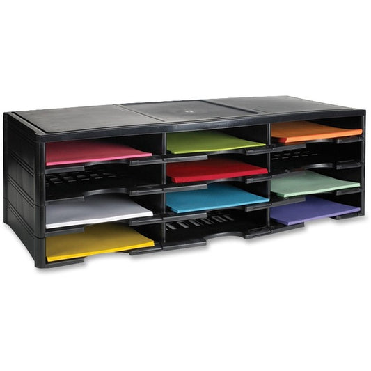 Storex 12-Compartment Litreature Organizers