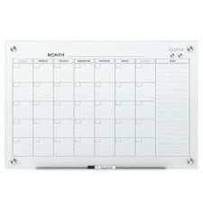 Quartet Infinity Magnetic Glass Dry Erase Calendar Board