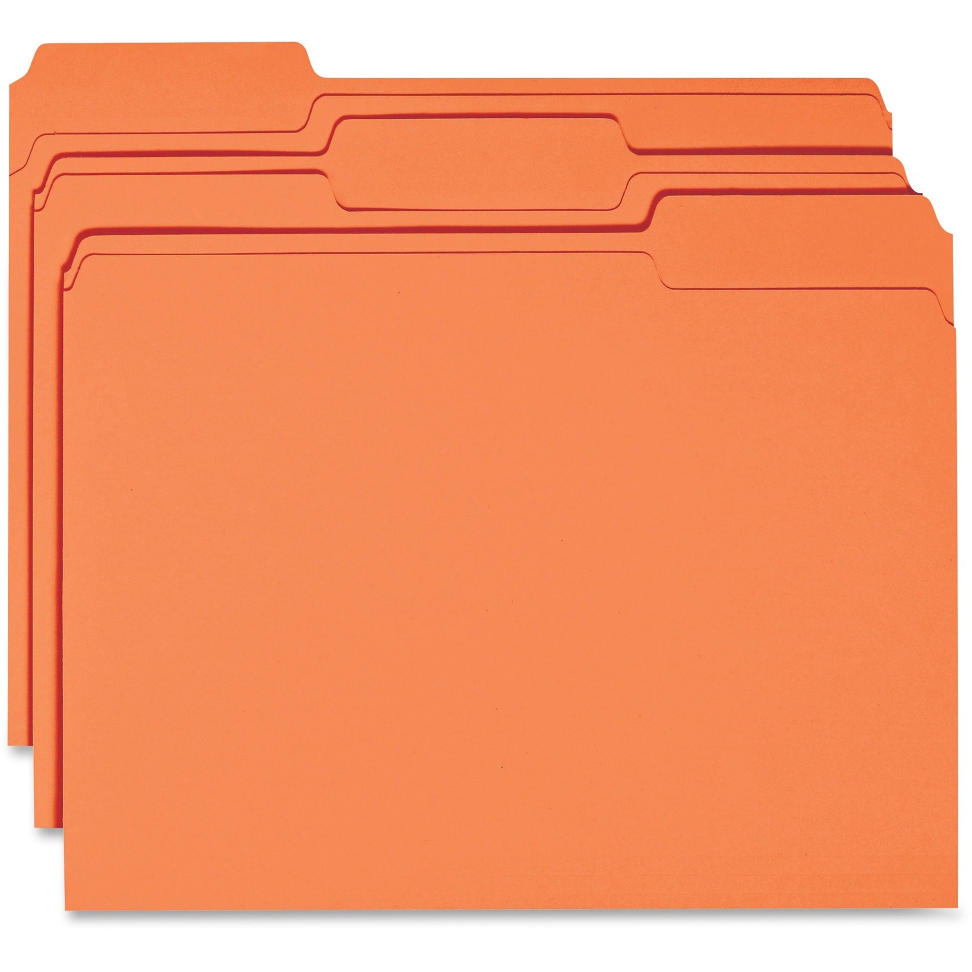 Business Source 1/3 Tab Cut Recycled Top Tab File Folder