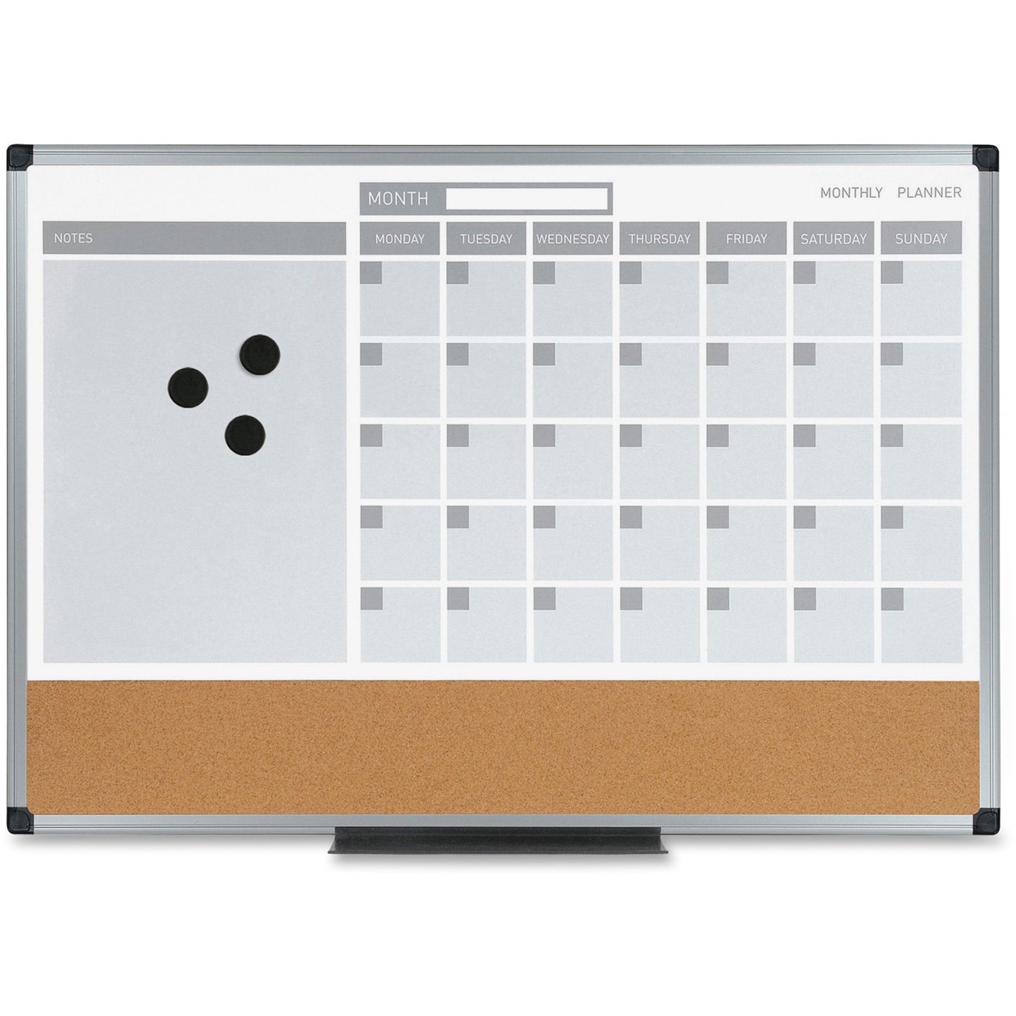 MasterVision 3-in-1 Combo Monthly Calendar Board