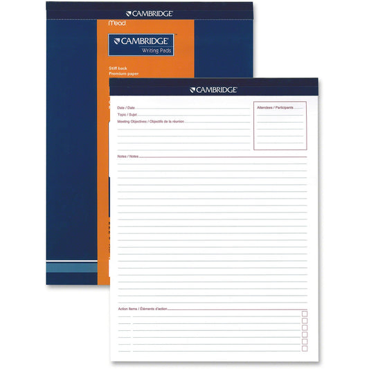 Hilroy Headstrip Meeting Notes Writing Pad