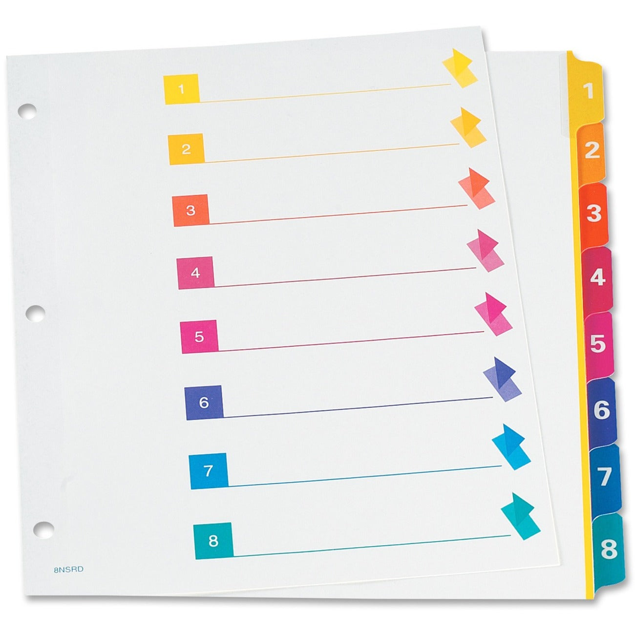 TOPS RapidX 5 & 8 Tab Super Colour Coded Dividers