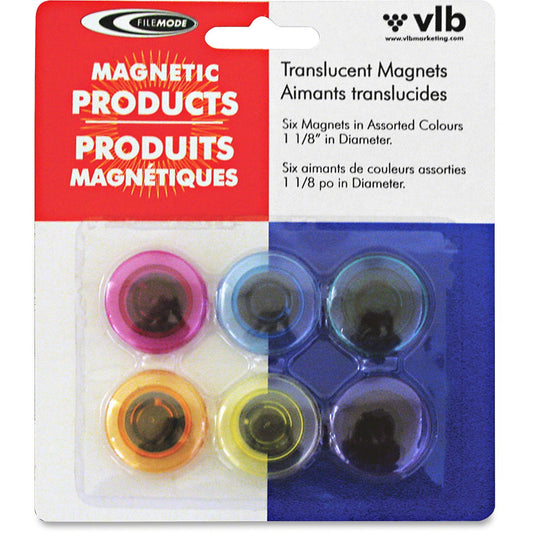 Filemode Round Translucent Colourful Magnets