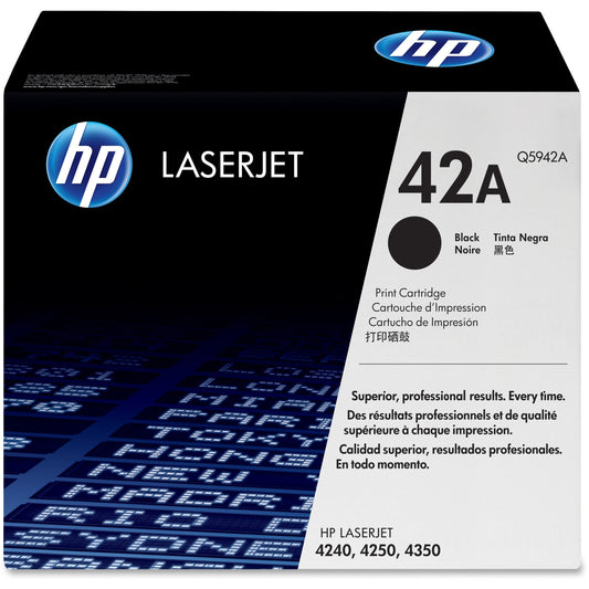 HP 42A (Q5942A) Original Toner Cartridge - Single Pack - Black