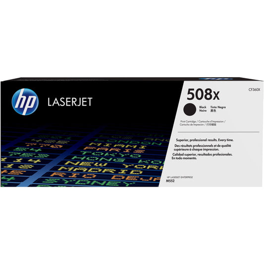 HP 508X (CF360X) Original Toner Cartridge - Single Pack - Black
