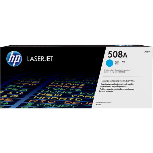 HP 508A (CF361A) Original Toner Cartridge - Single Pack - Cyan
