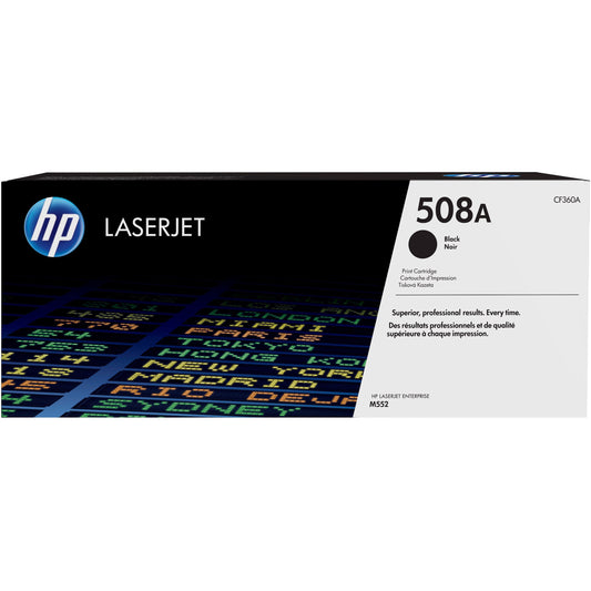 HP 508A (CF360A) Original Toner Cartridge - Single Pack - Black