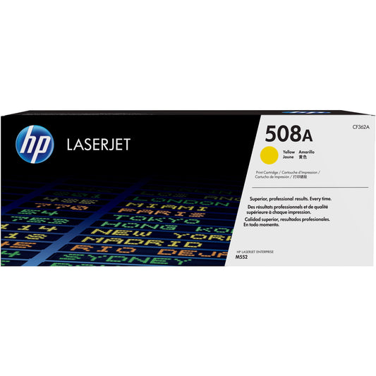 HP 508A (CF362A) Original Toner Cartridge - Single Pack - Yellow