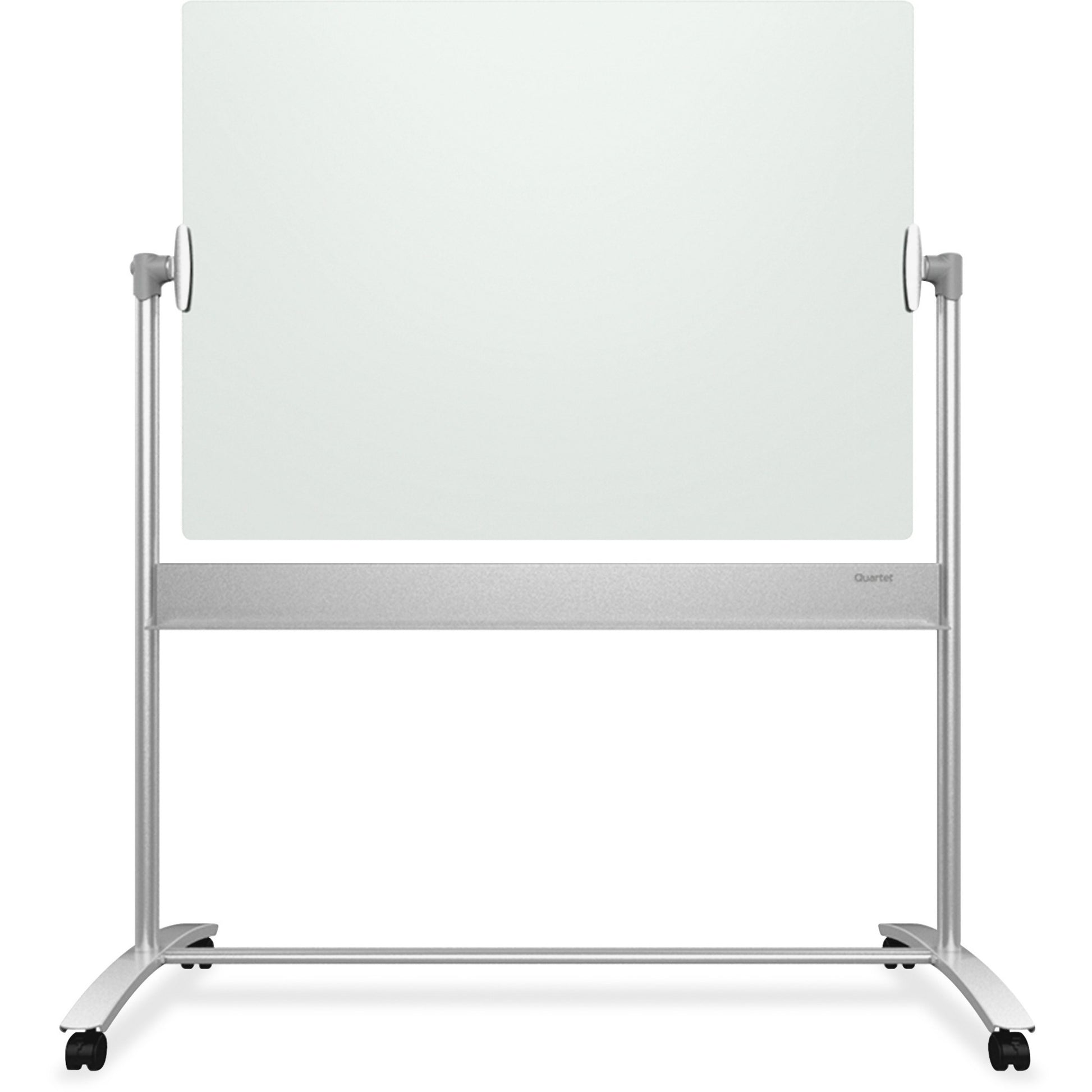 Quartet Infinity Magnetic Glass Easel, 4 Caster, 4' x 3'