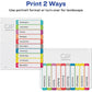 DIVIDERS,INDEX,READY,1-10