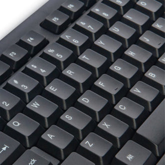 Verbatim Slimline Corded USB Keyboard and Mouse-Black - 99202