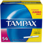 TAMPAX TAMPONS UNSCENTED 54/BX