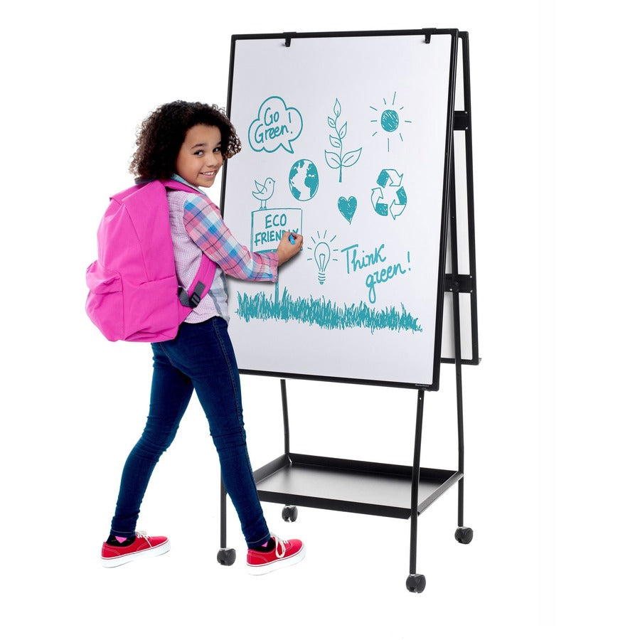 MOBILE EASEL DRY-ERASE BLACK